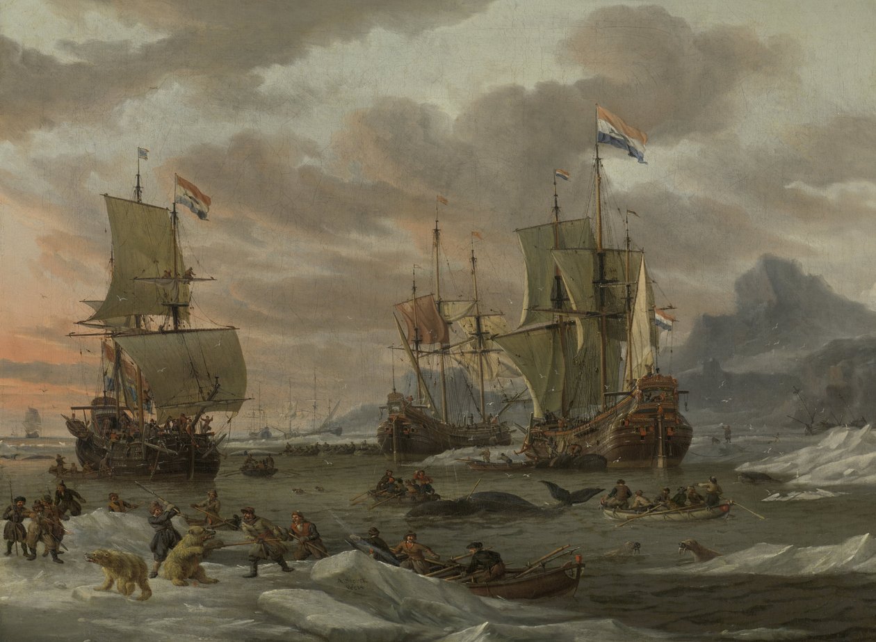 Hvalfangstpladser i det arktiske hav Hvalfangstpladserne af Abraham Storck