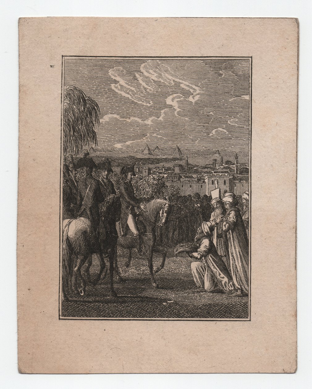 Napoleon i Egypten, ca. 1795 (kobberstik) af Abraham Wolfgang Küffner