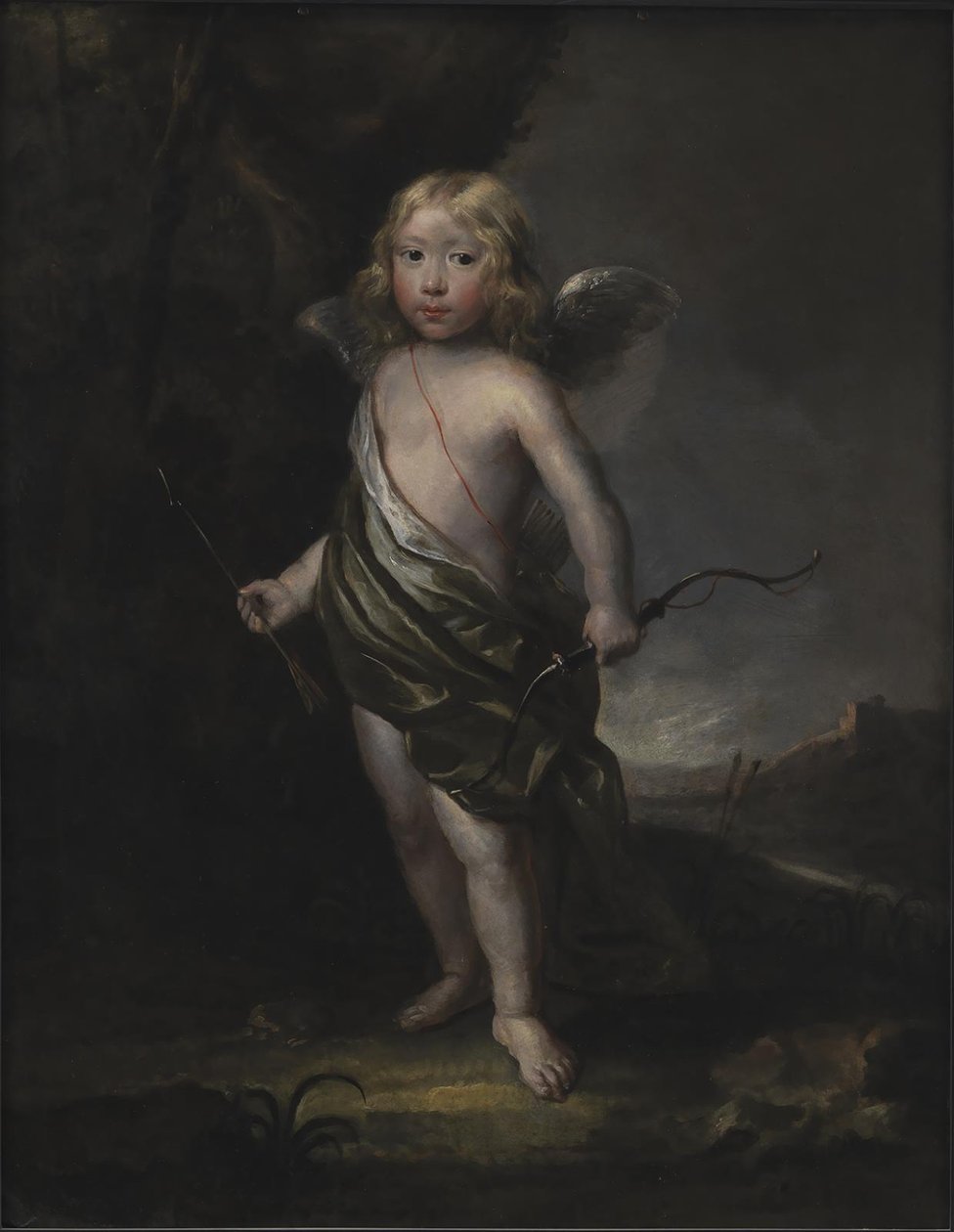 Portræt af en ædel dreng i Amors kostume af Abraham Wuchters