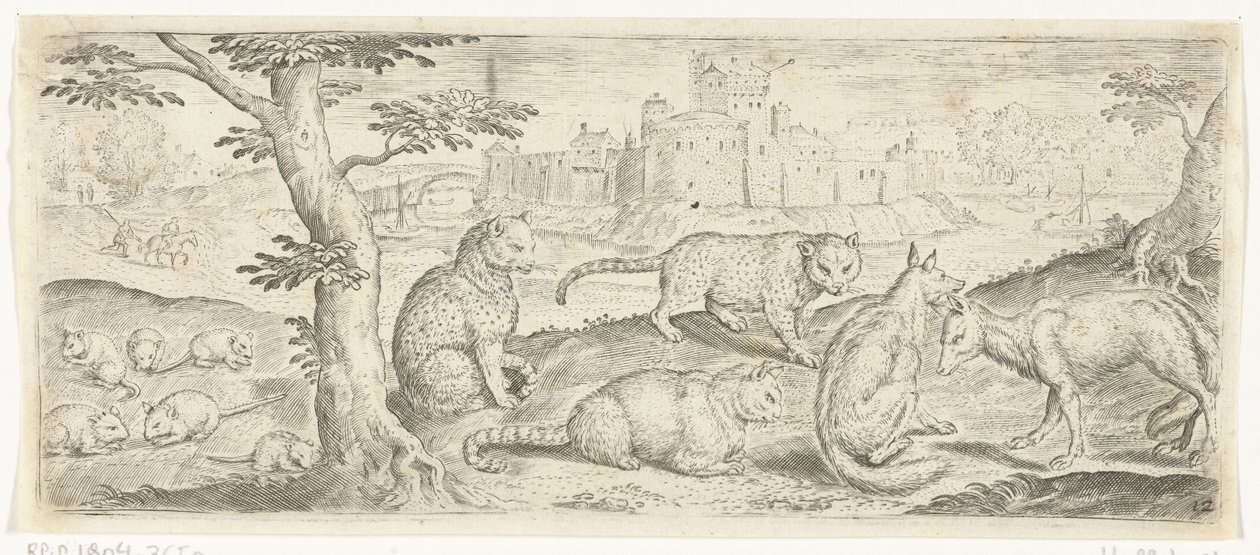 Rotter, katte og ræve Dyr (serietitel) af Abraham de Bruyn (possibly)