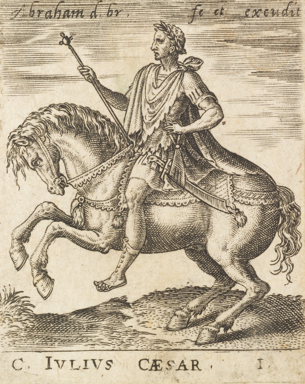 C. Julius Cæsar fra Tolv Cæsarer til hest, c1565-1587. af Abraham de Bruyn