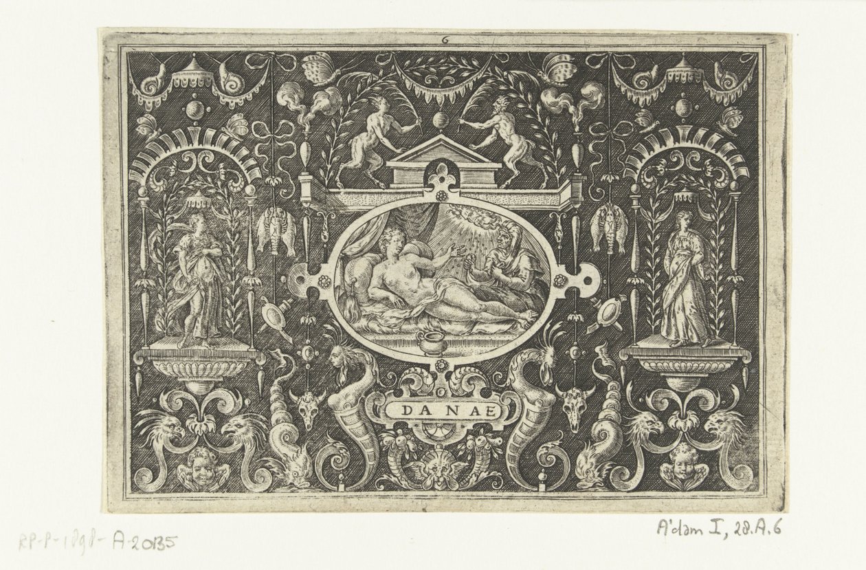 Danae og Jupiter kan lide regnguldstykker DANAE (titel på objekt) af Abraham de Bruyn