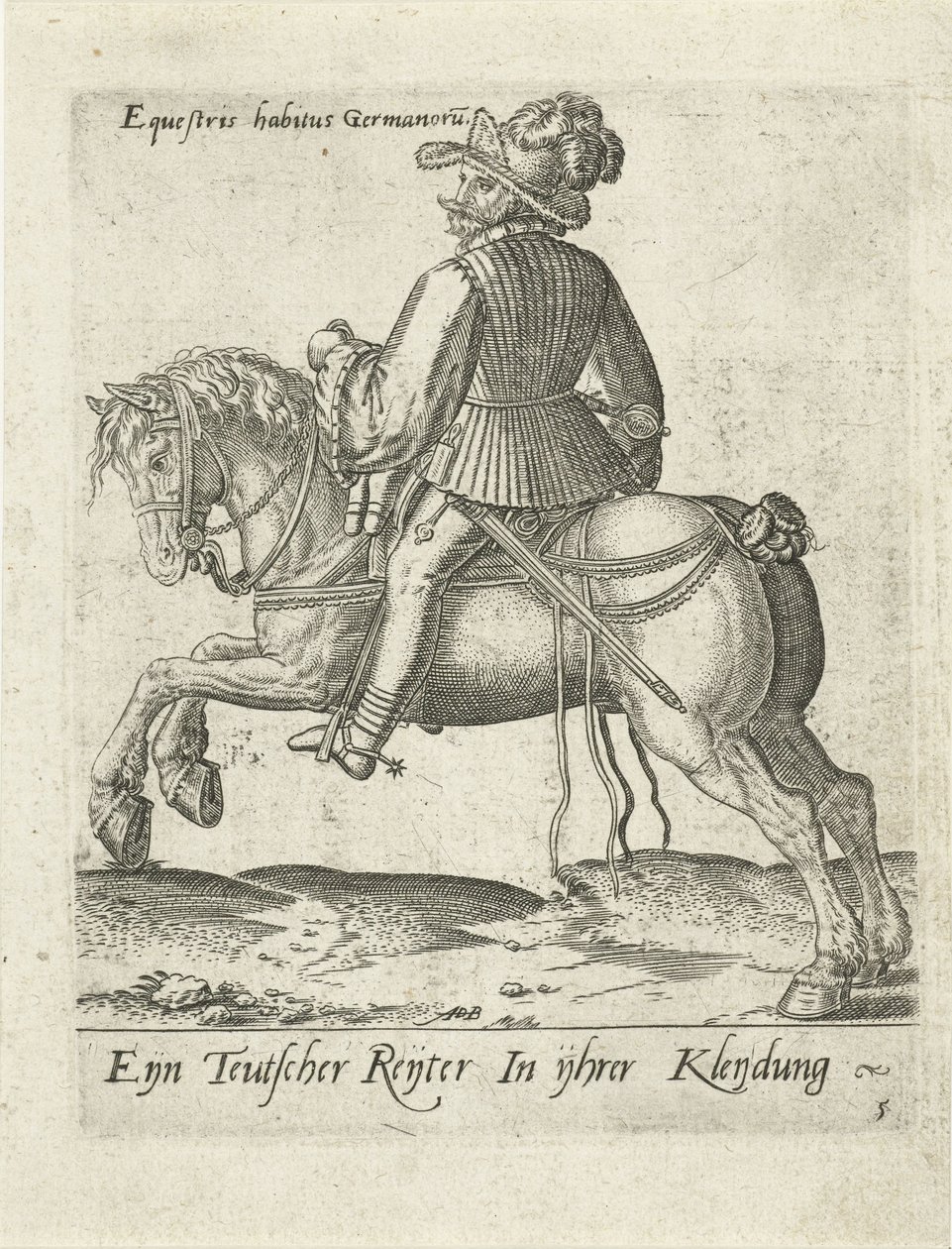 tysk rytter af Abraham de Bruyn