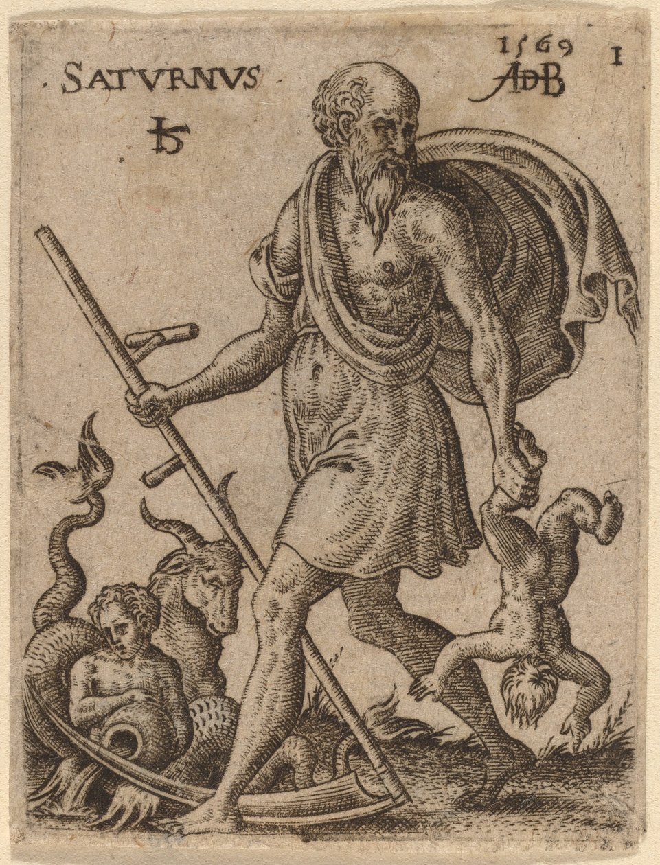 Saturn af Abraham de Bruyn