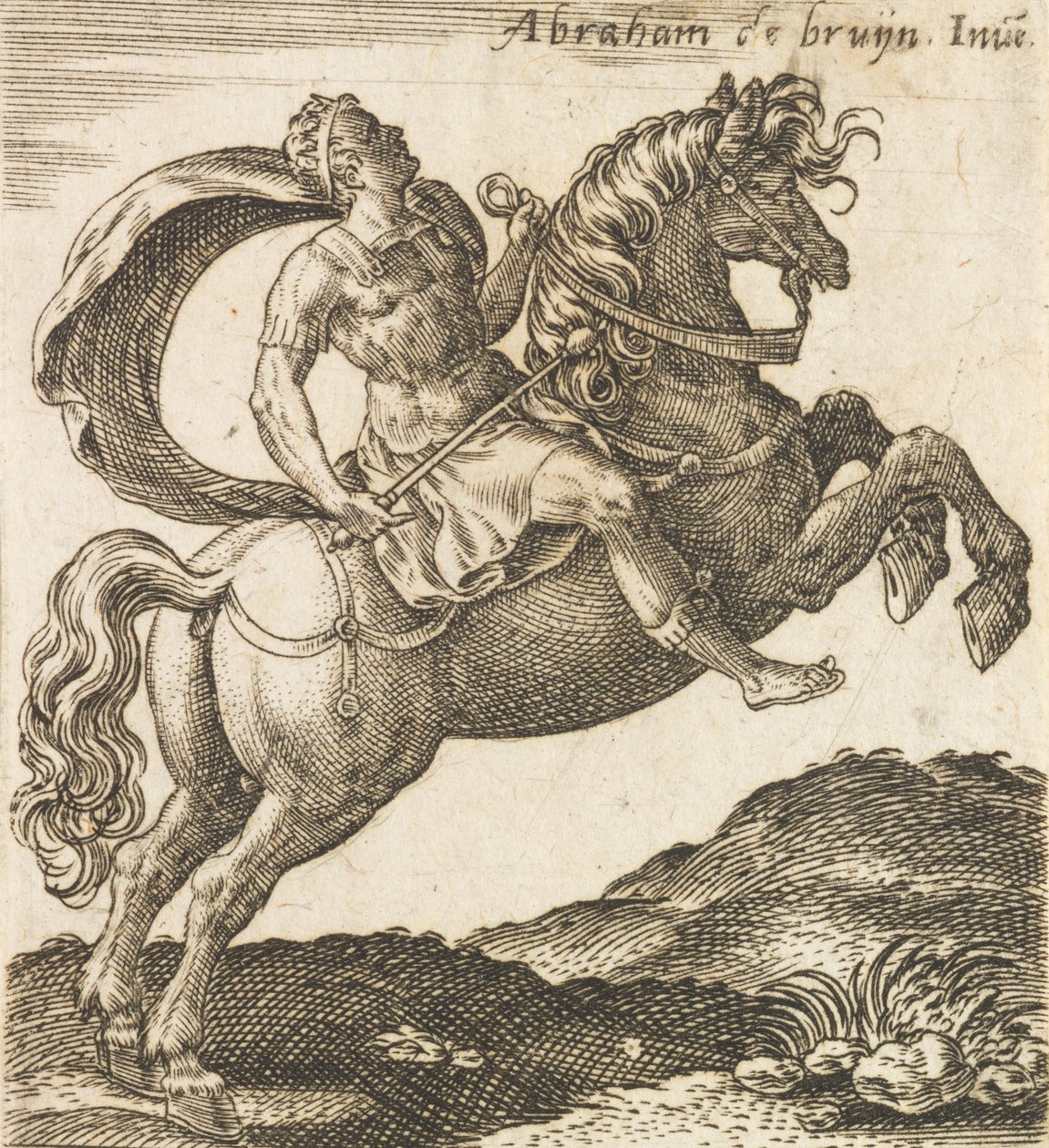 Titus Vespasianus fra Twelve Caesars on Horseback, ca. 1565-1587., ca. 1565-1587. af Abraham de Bruyn