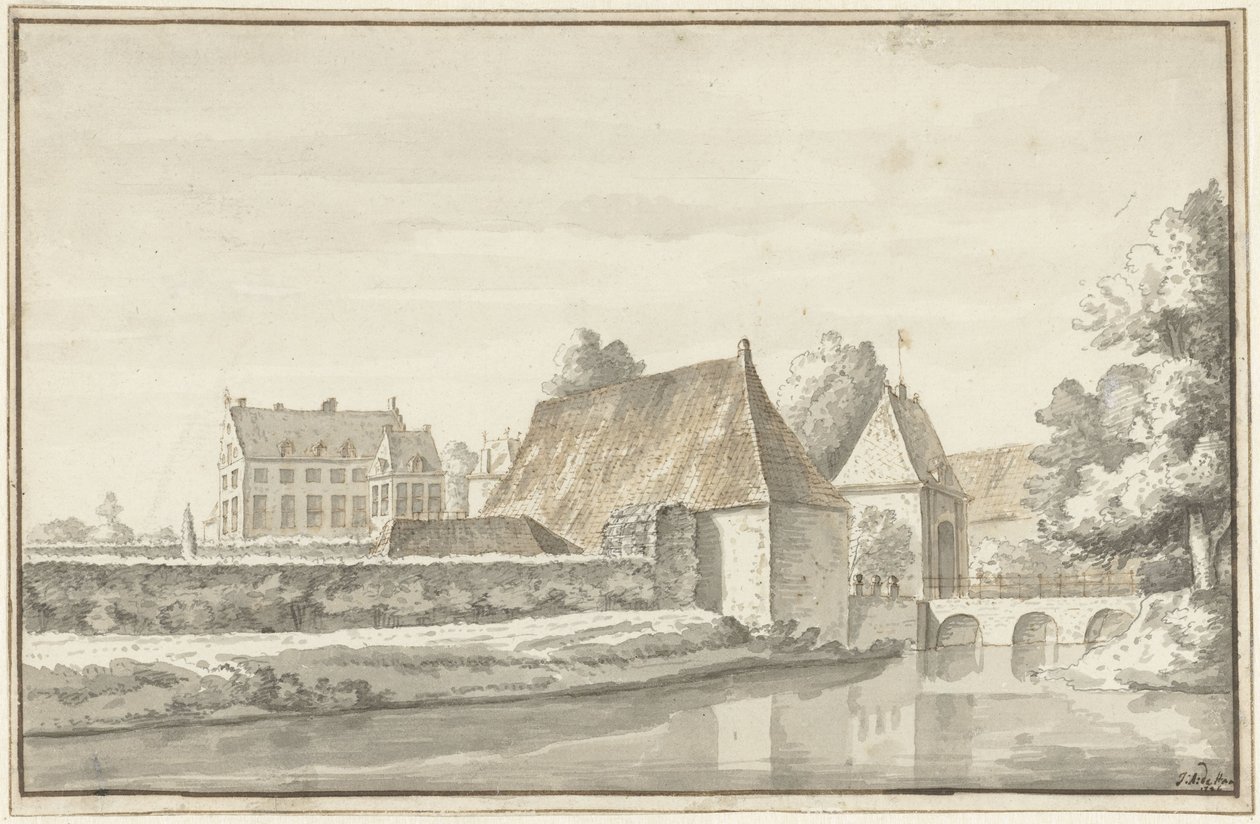 Huset i Dort, nær Gorssel af Abraham de Haen (II)