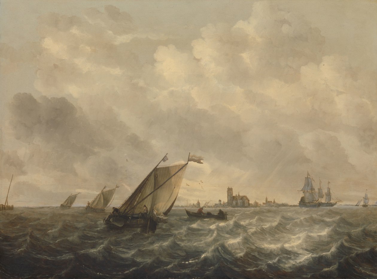 Udsigt over floden af Abraham van Beyeren
