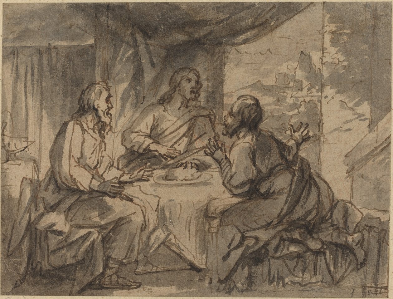 Aftensmad i Emmaus af Abraham van Diepenbeeck