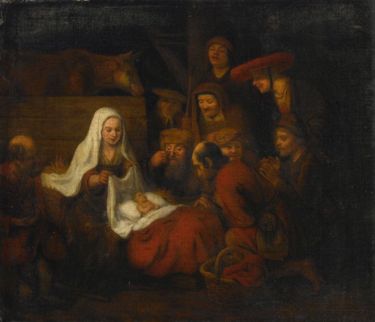 Abraham van Dyck Hyrdernes tilbedelse af Abraham van Dijck