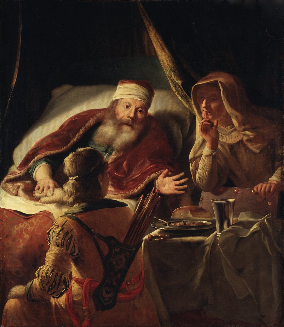 Isaac Blessing Jacob, c.1660-70 af Abraham van Dyck
