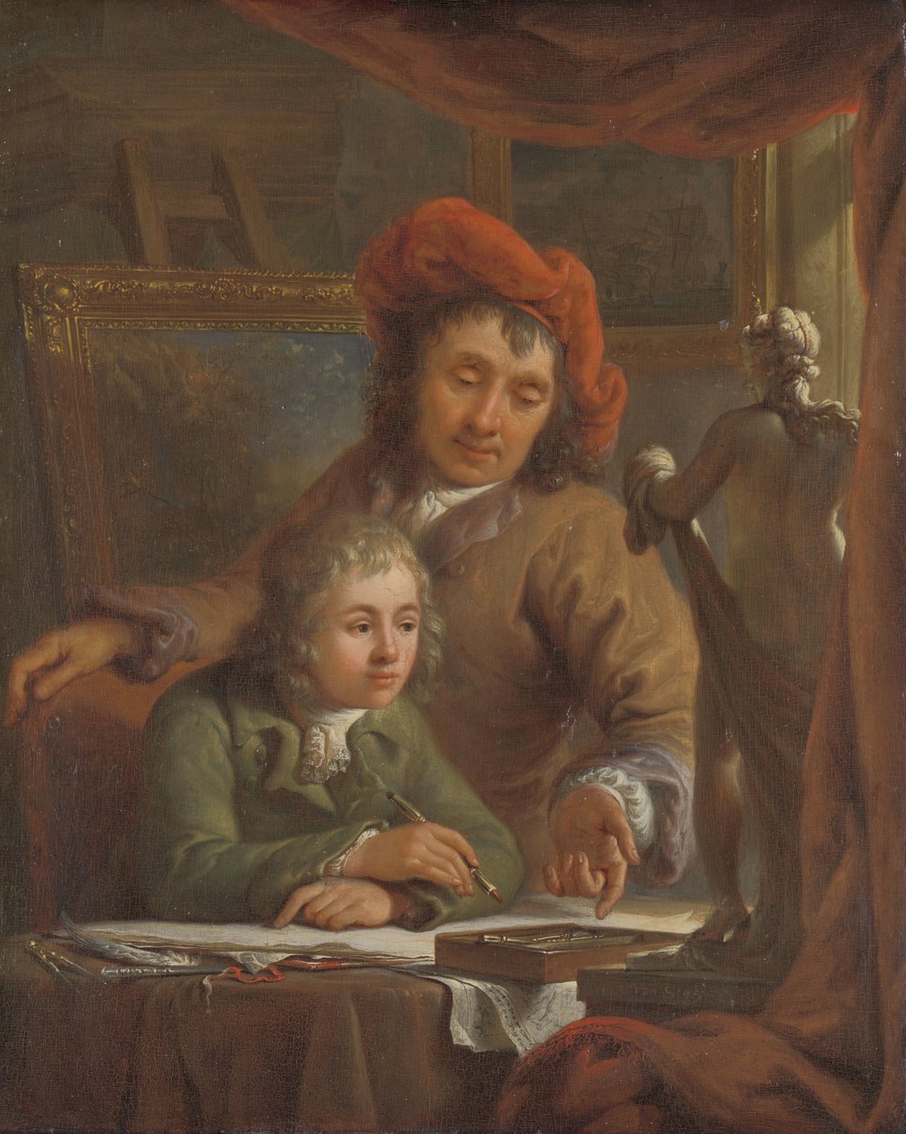 Tegningslektionen Tegningstimerne af Abraham van Strij (I)