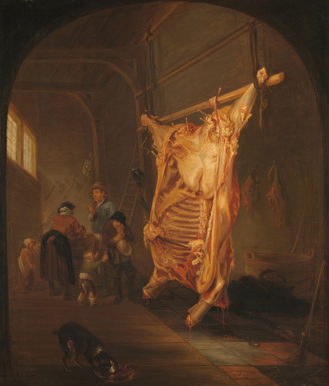 Den slagtede Okse af Abraham van den Hecken