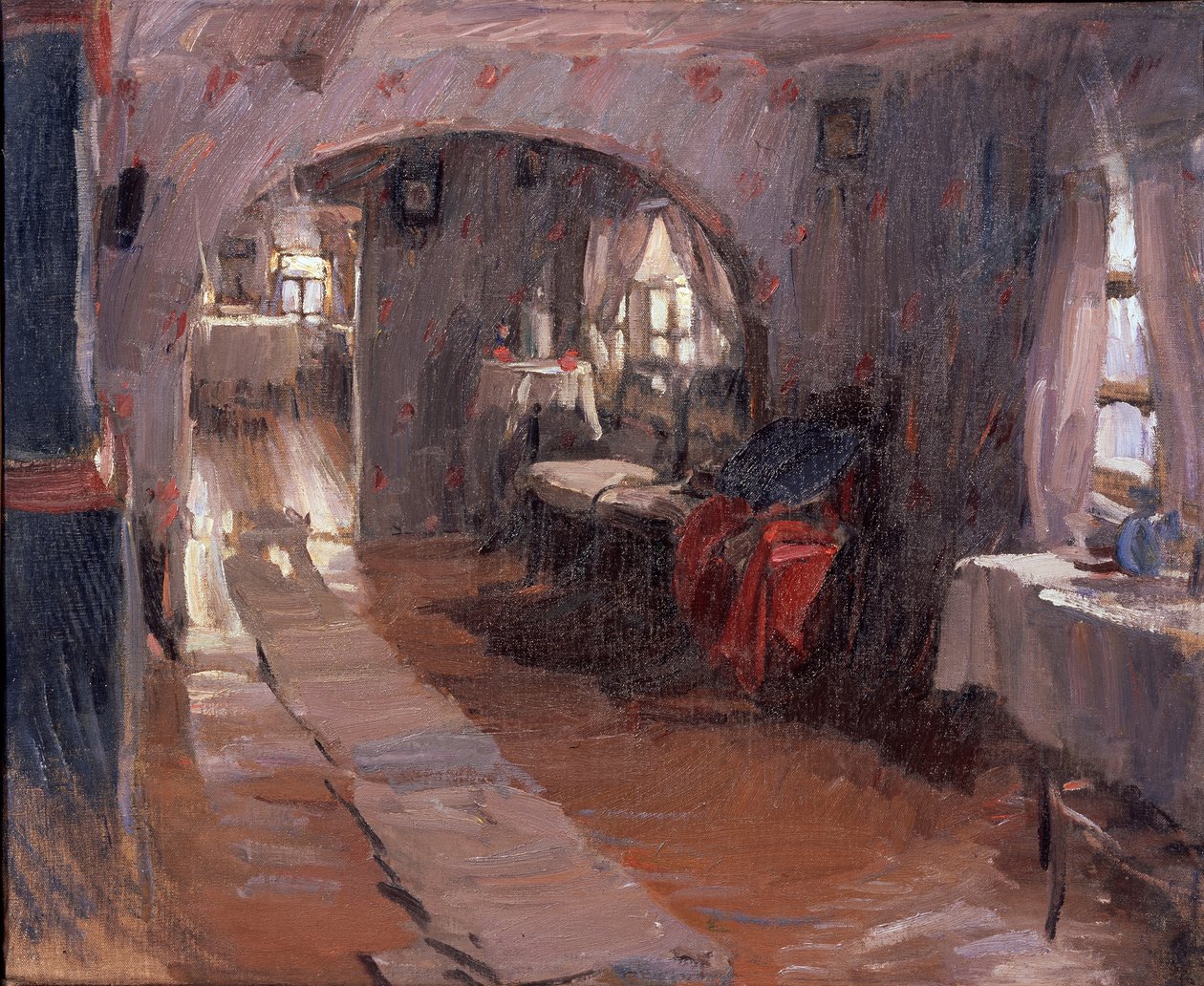 I et landsted, 1914 af Abram Efimovich Arkhipov