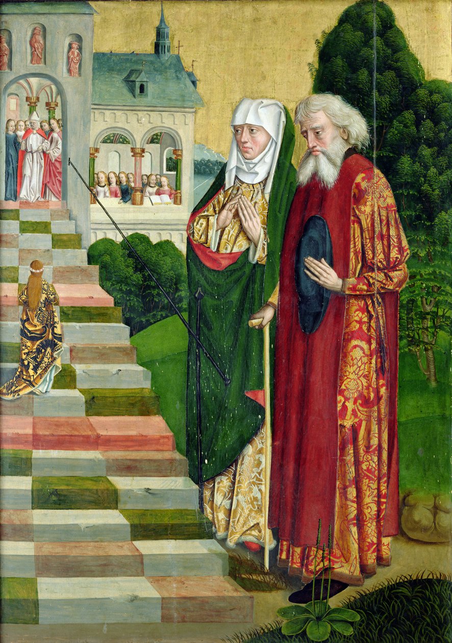 Præsentation af jomfruen, fra kuppelalteret, 1499 (tempera på panel) af Absolon Stumme