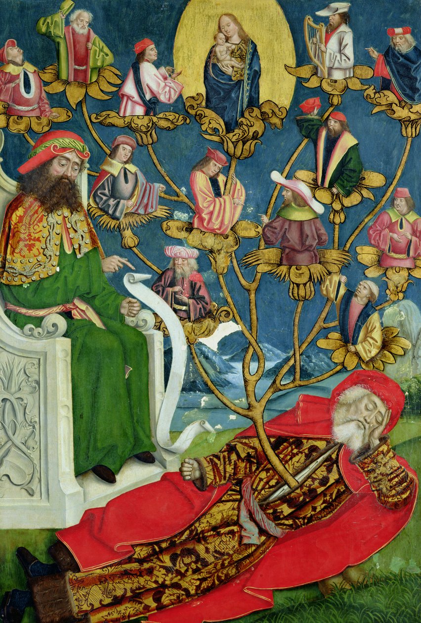 Isajs træ, fra kuppelalteret, 1499 (tempera på panel) (se 145501-15) af Absolon Stumme