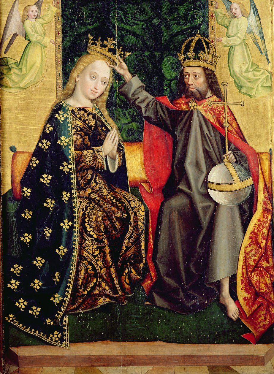 Den tronende jomfru, fra kuppelalteret, 1499 (tempera på panel) af Absolon Stumme