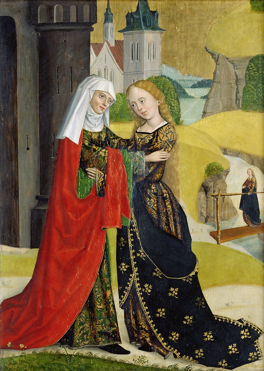 Besøg fra kuppelalteret, 1499 (tempera på panel) af Absolon Stumme