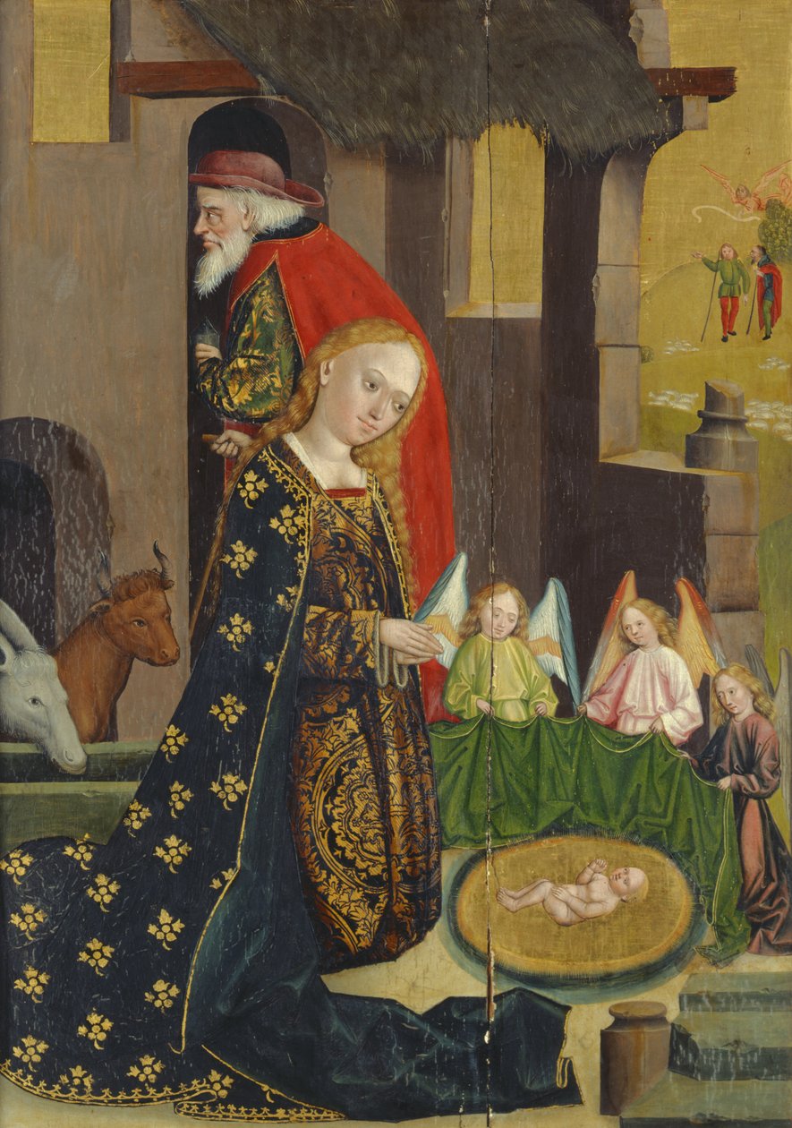 Nativity, fra kuppelalteret, 1499 (tempera på panel) af Absolon Stumme