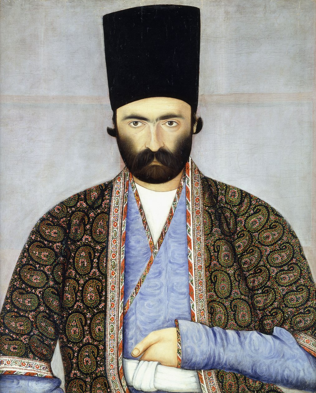 Portræt af F "Imad Al-Dawla, Imam Quli Khan, ca. 1855-1860 af Abul Hassan Ghaffari