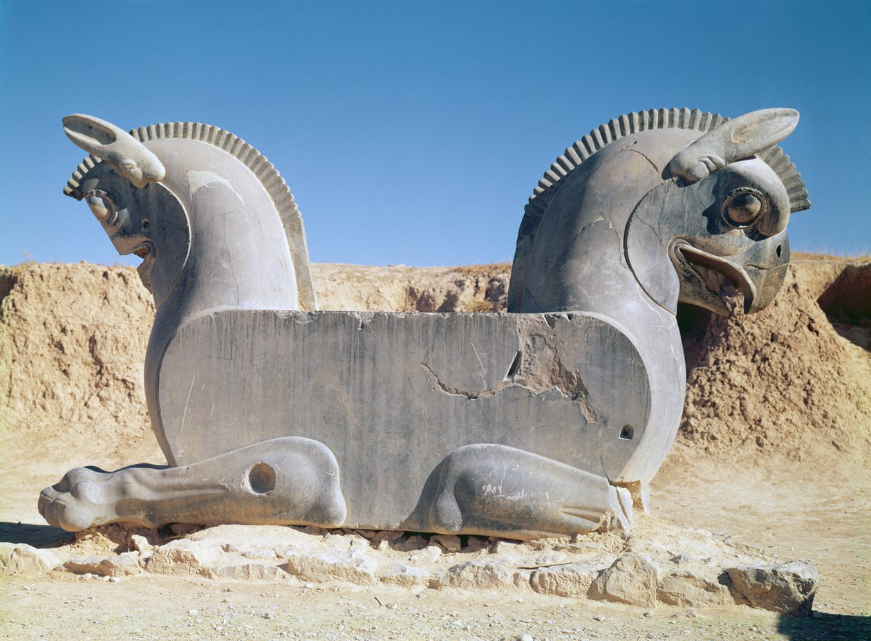 Dobbelt Griffin fra en hovedstad, Achaemenian periode, af Achaemenid