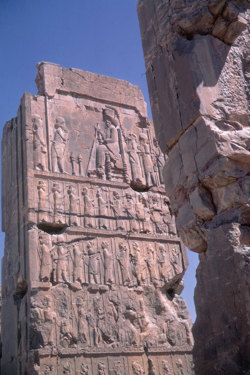 Søjlerelief fra Darius-paladset, Persepolis, Iran af Achaemenid