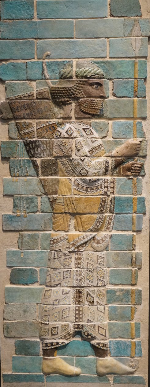 Persisk bueskytte fra Achaemeniderriget, 510 f.v.t. (glaseret mursten) af Achaemenid