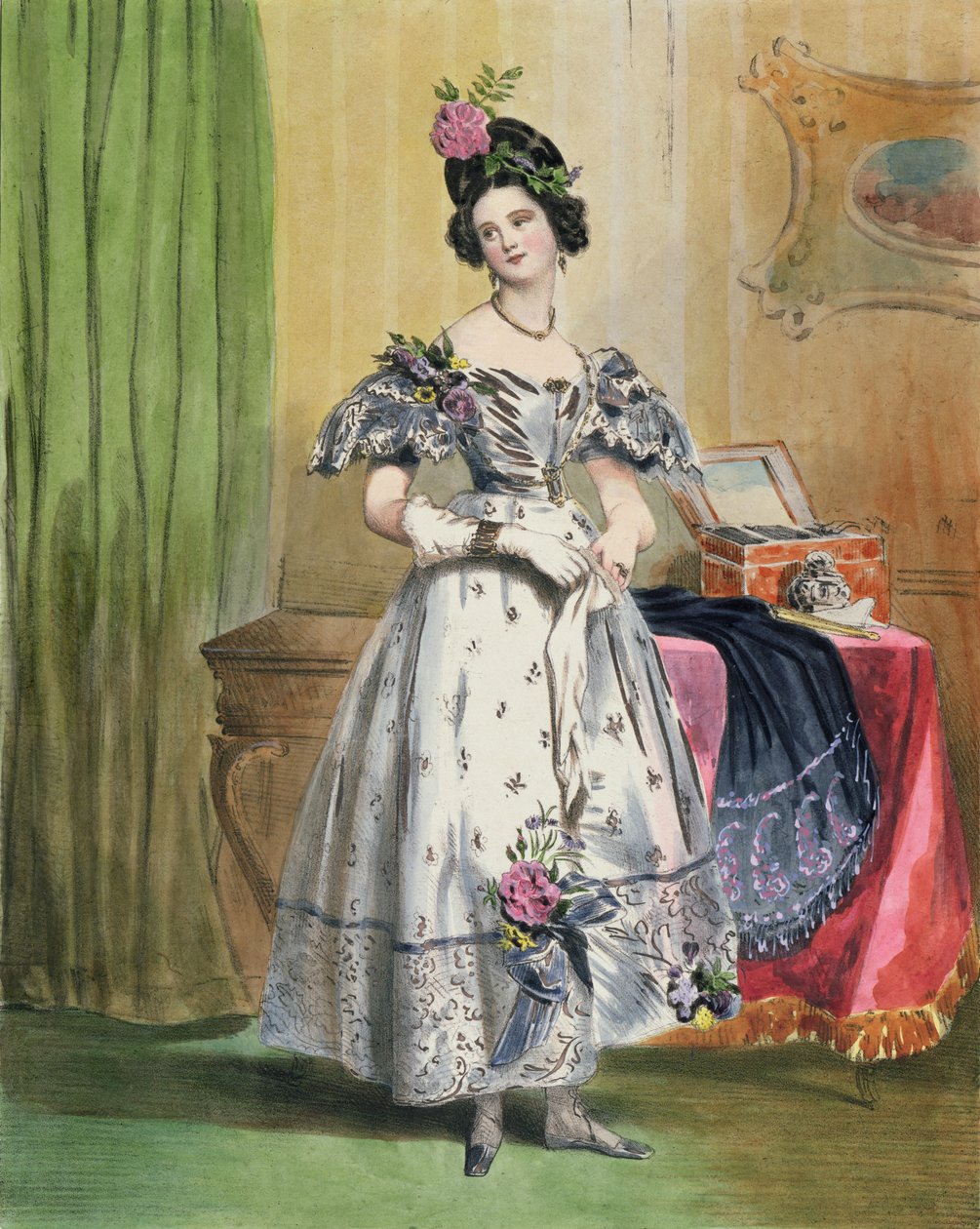Klokken elleve om aftenen, 1830-48 af Achille Devéria