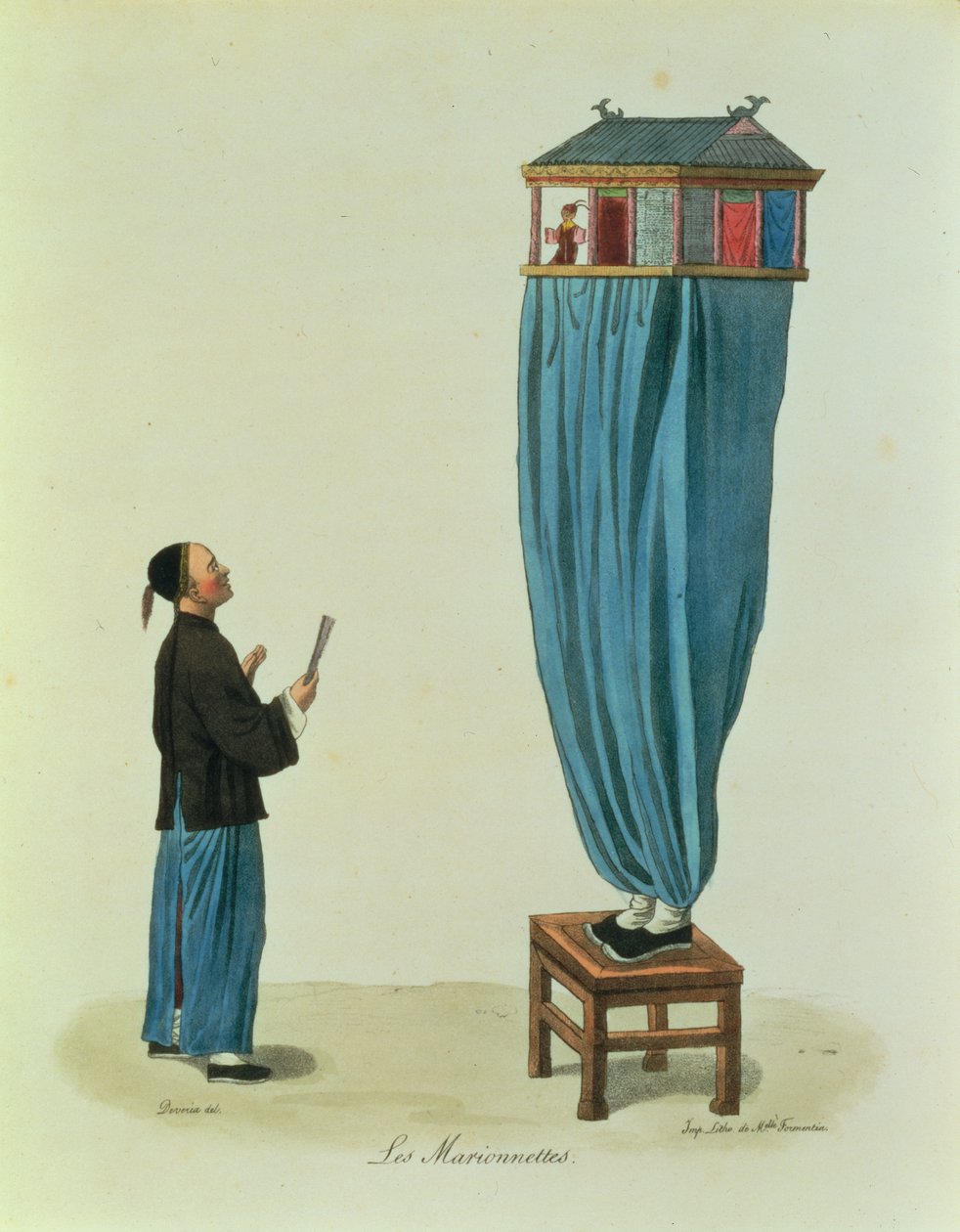 Dukkerne, graveret af Mlle. Formentin, pub. 1824-27 (efter 89861) af Achille Devéria