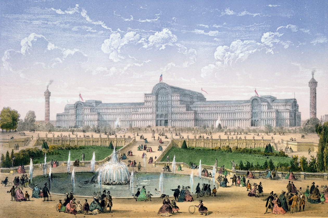 Crystal Palace, Sydenham, ca. 1862 af Achille Louis Martinet