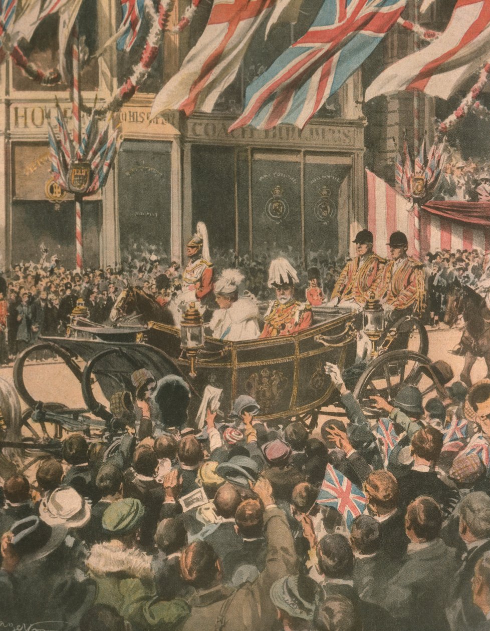 Forsideillustration af kong George V
