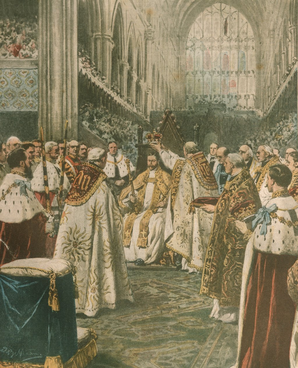 Omslagsillustration af kong George V