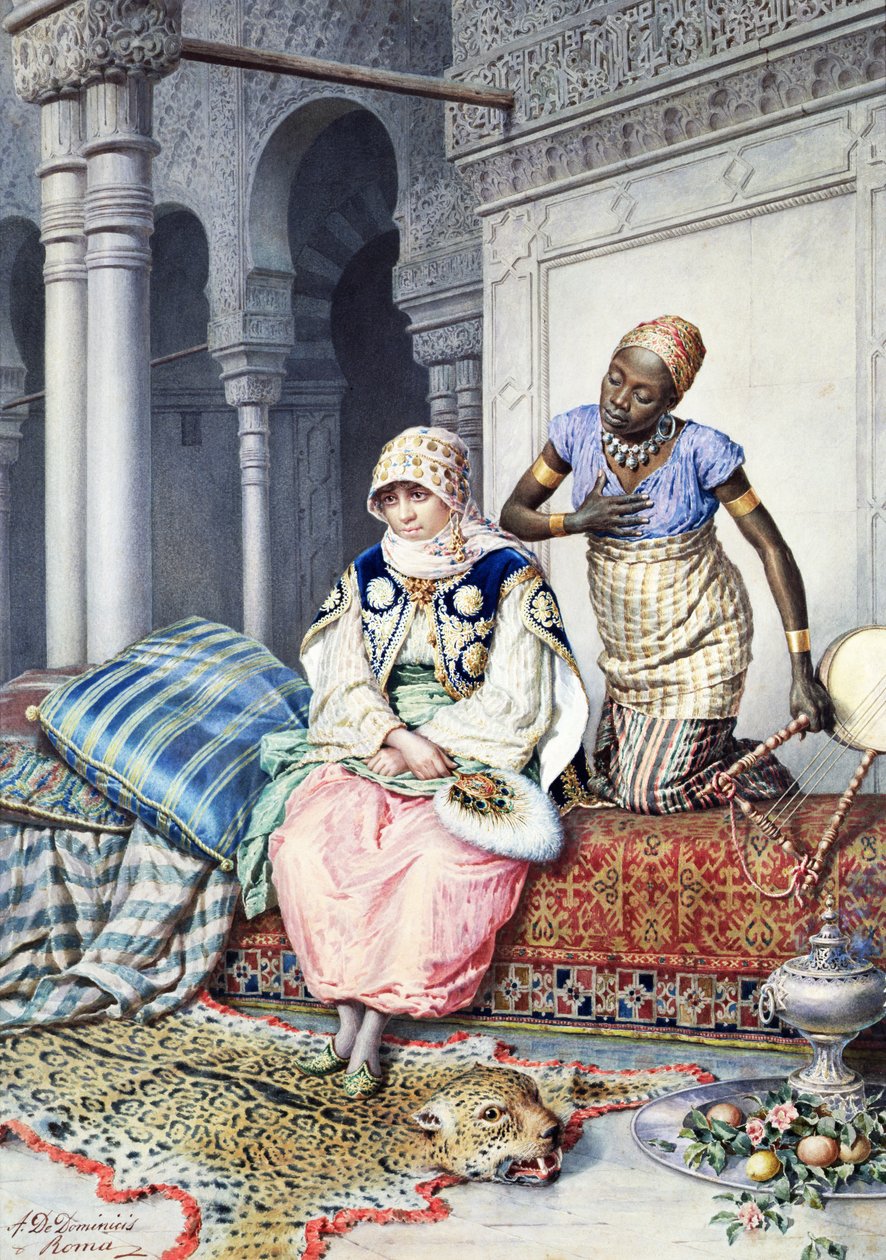 I Harem (wc på papir) af Achille De Dominicis