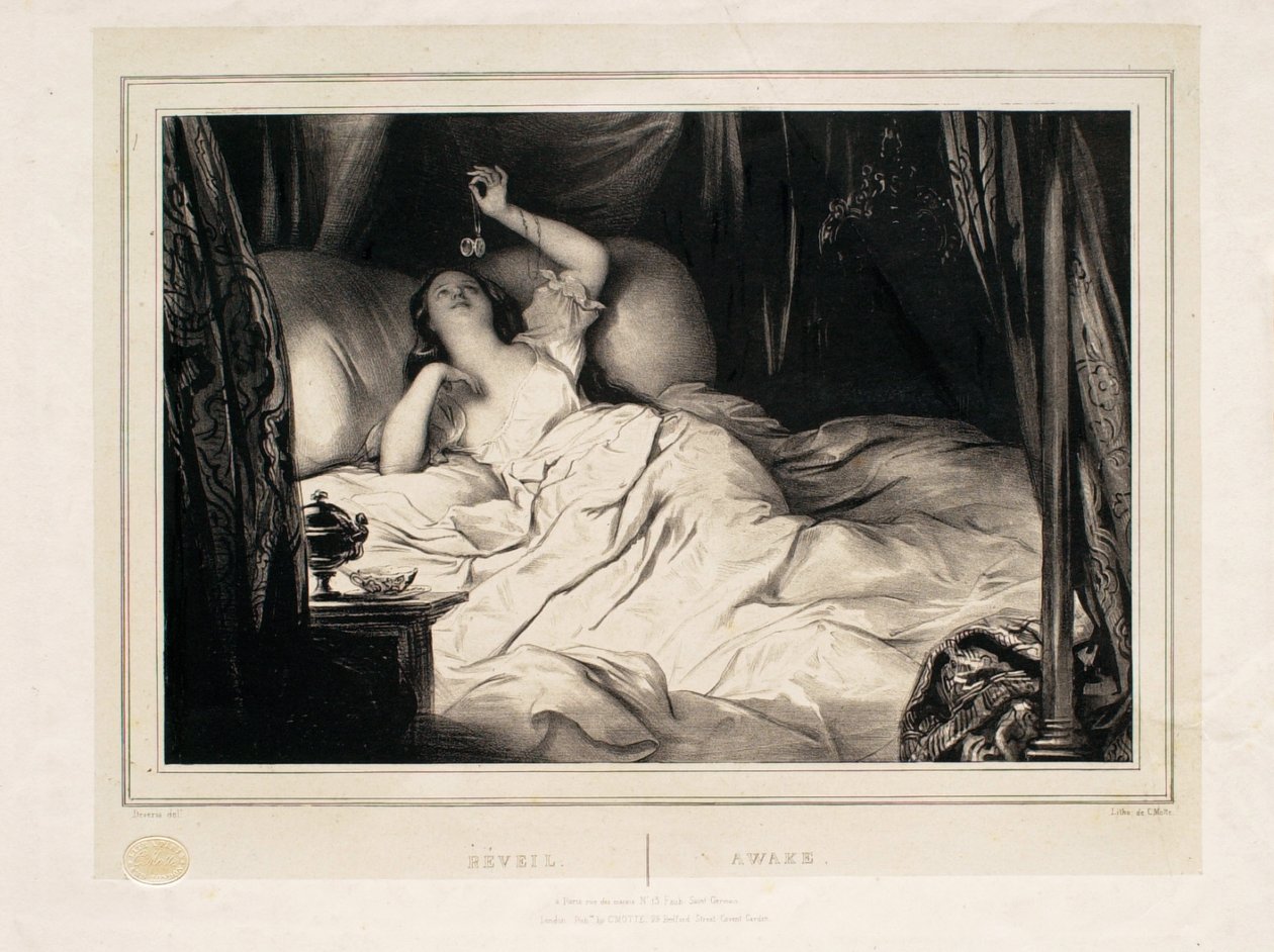 Awake (Vågnen) af Achille Devéria