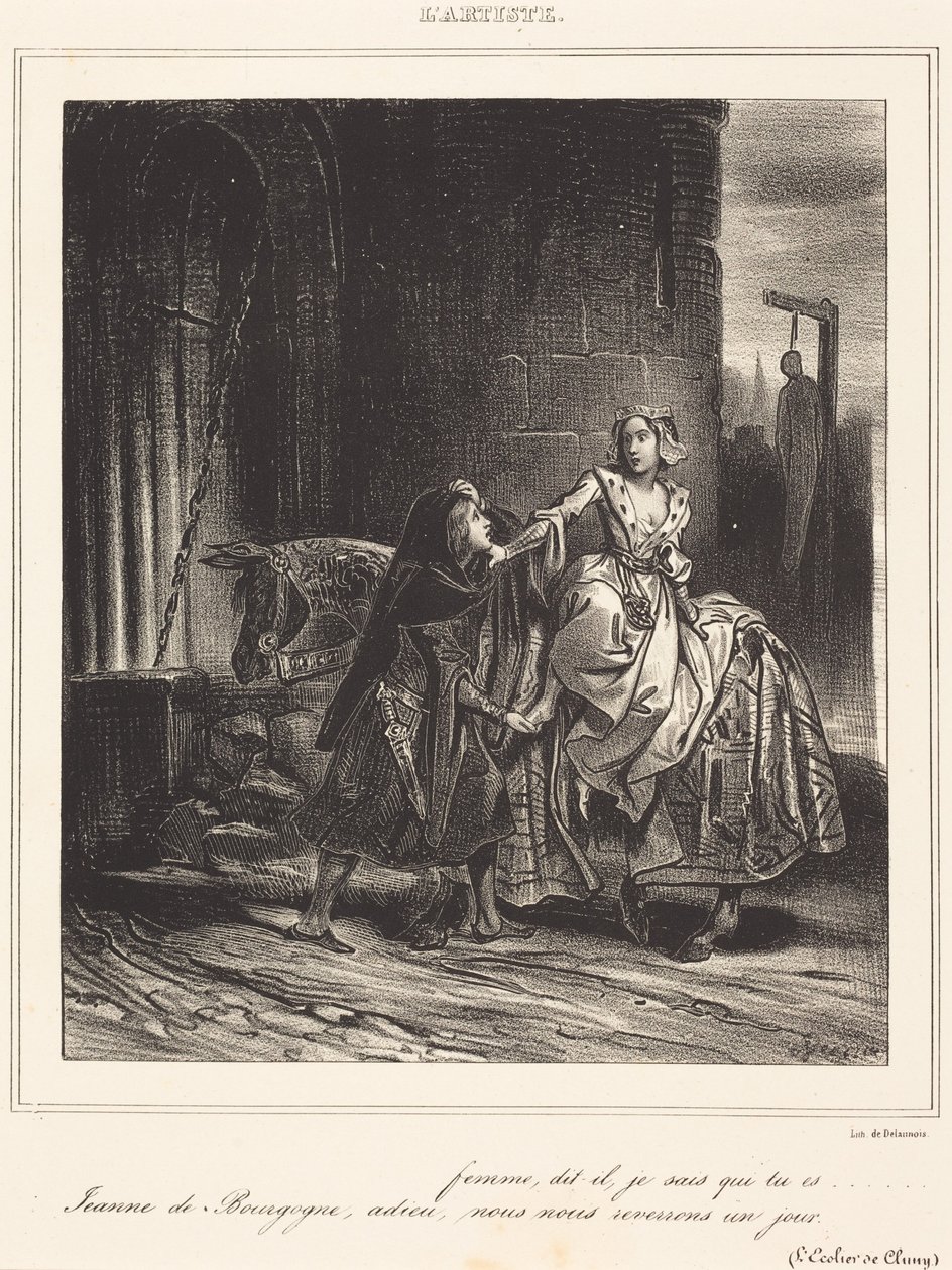 Jeanne af Burgund af Achille Devéria