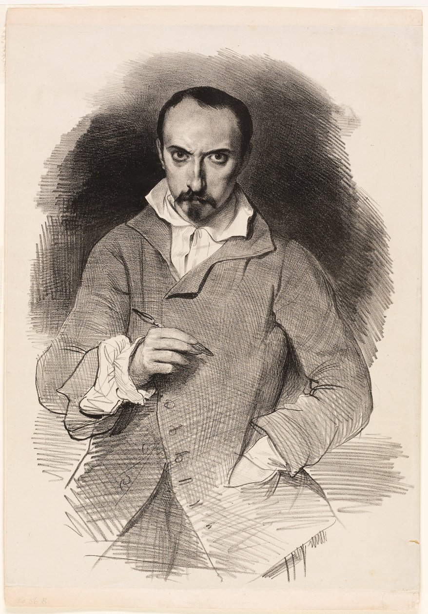 Selvportræt af Achille Devéria