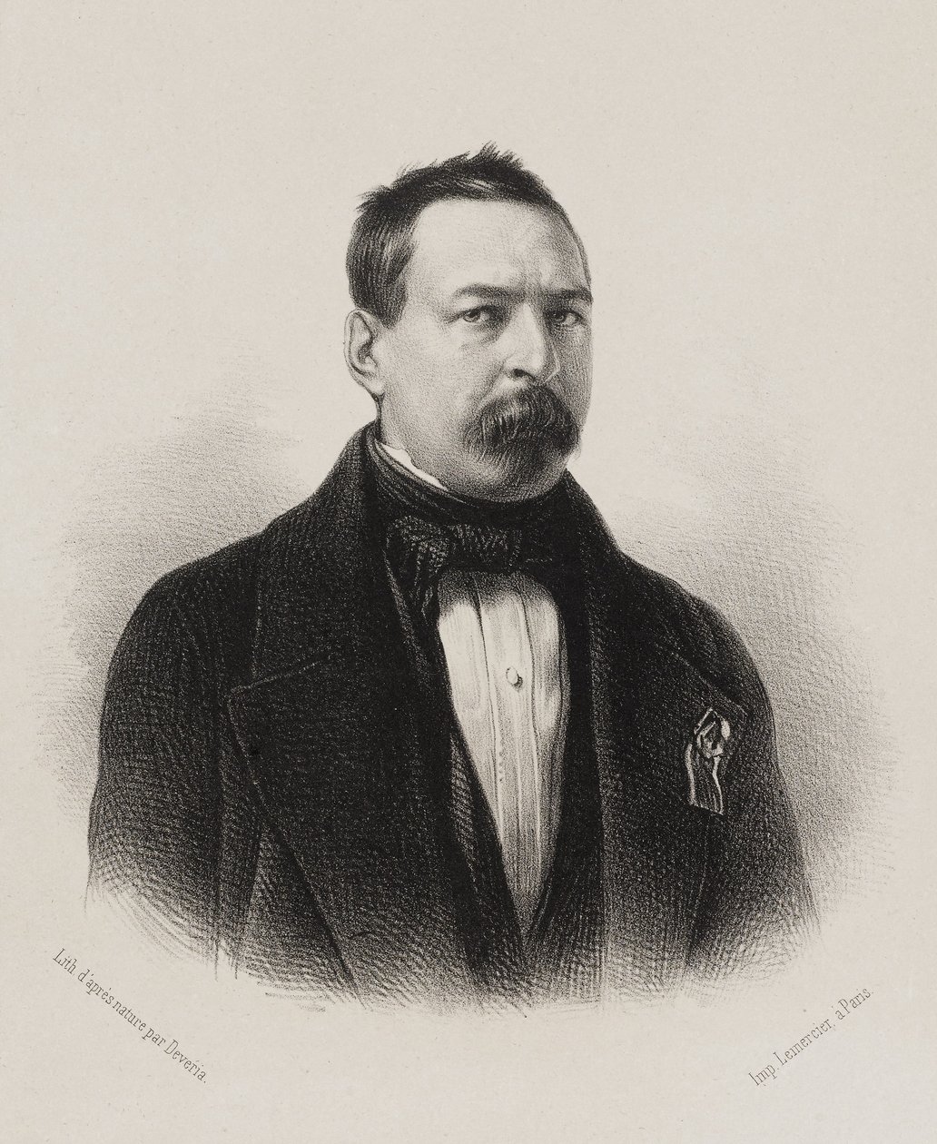Nationalforsamlingen, galleriet for folkets repræsentanter - Toussaint Bravard af Achille Devéria