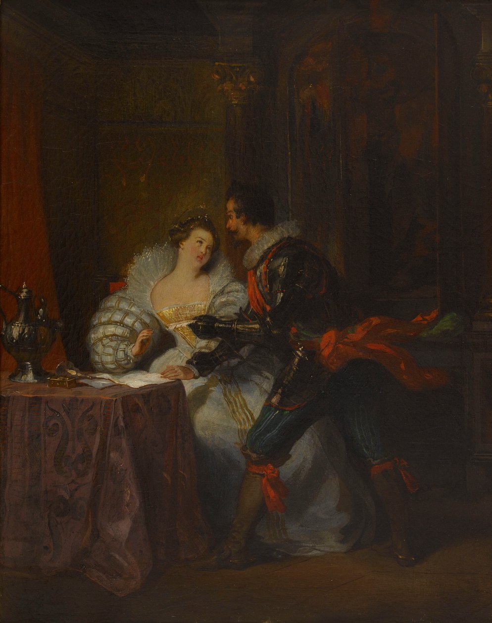 Le Duc et la Duchesse de Guisse. Efter Henrik III og hans domstole af Alexandre Dumas, 1829. af Achille Devéria