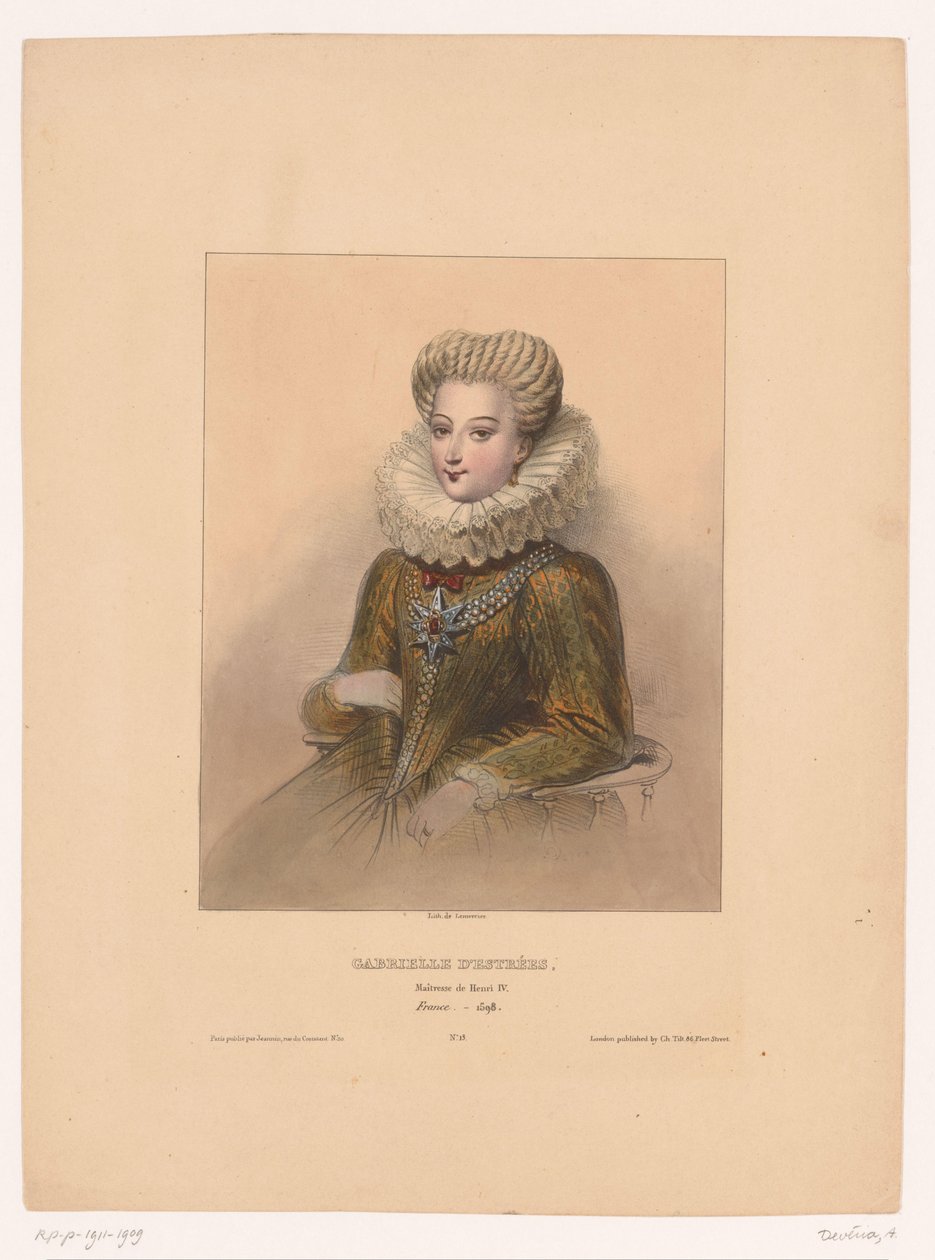 Portræt af Gabrielle d
