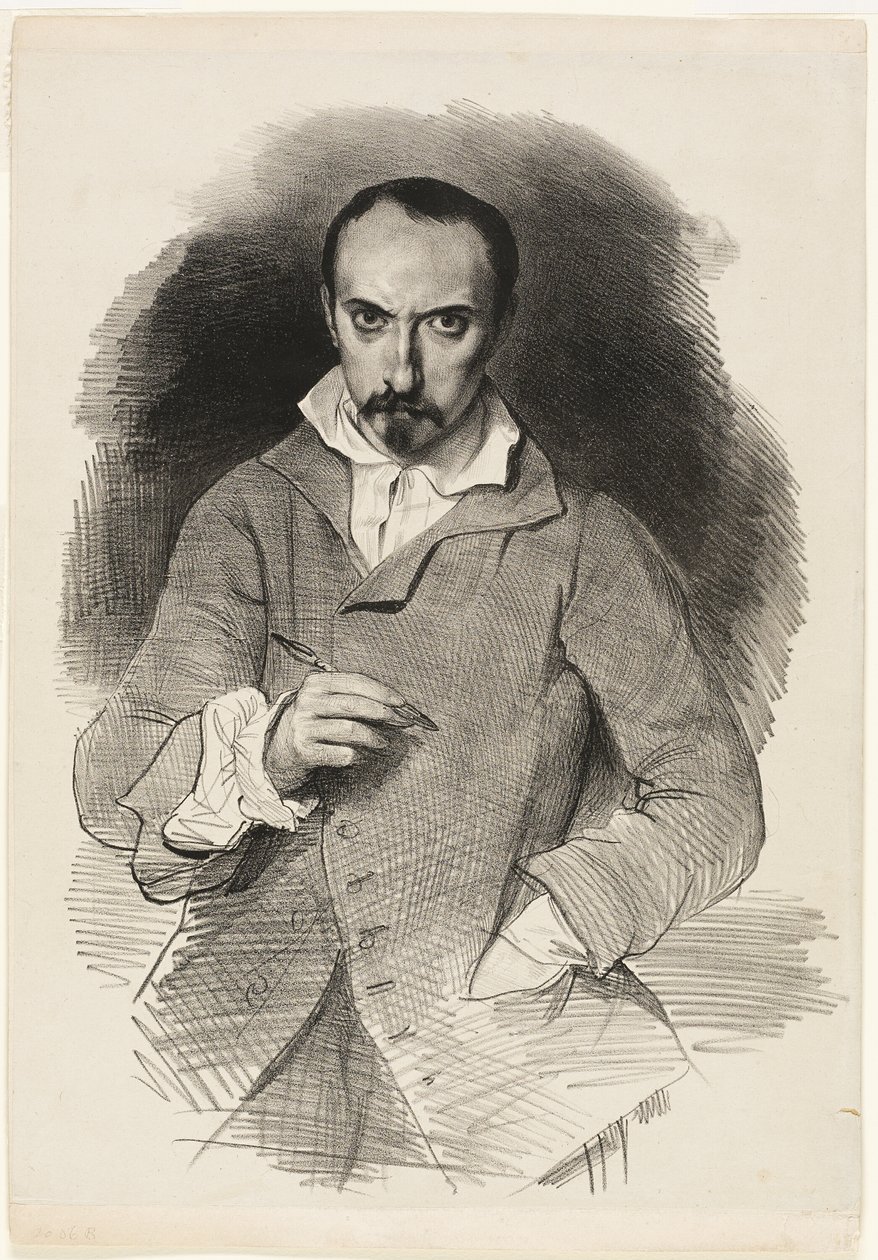 Selvportræt af Achille Devéria