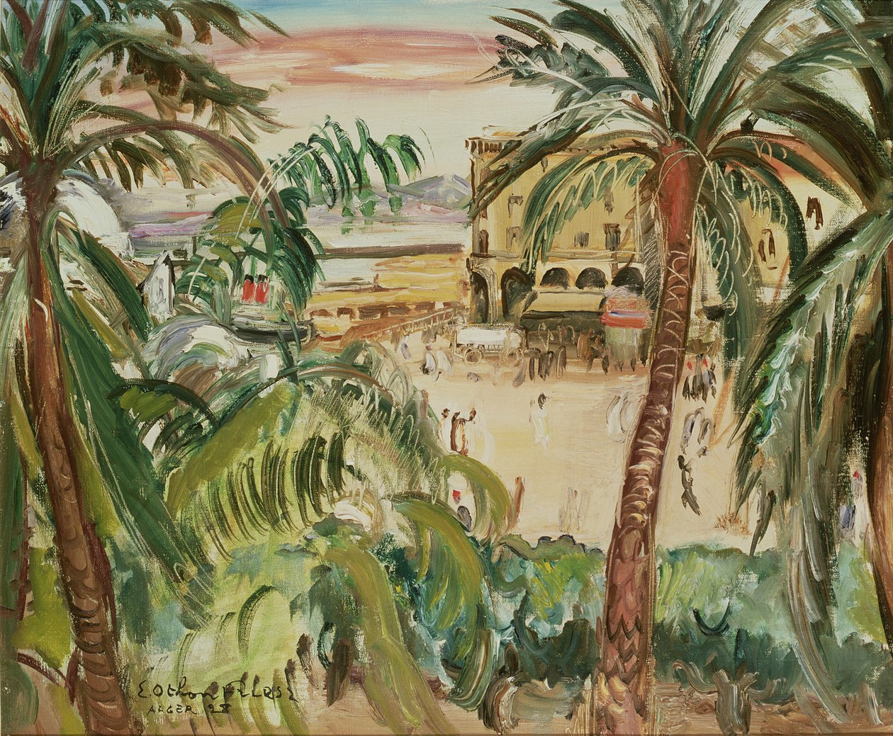 Algier, Government House Square af Achille Emile Othon Friesz