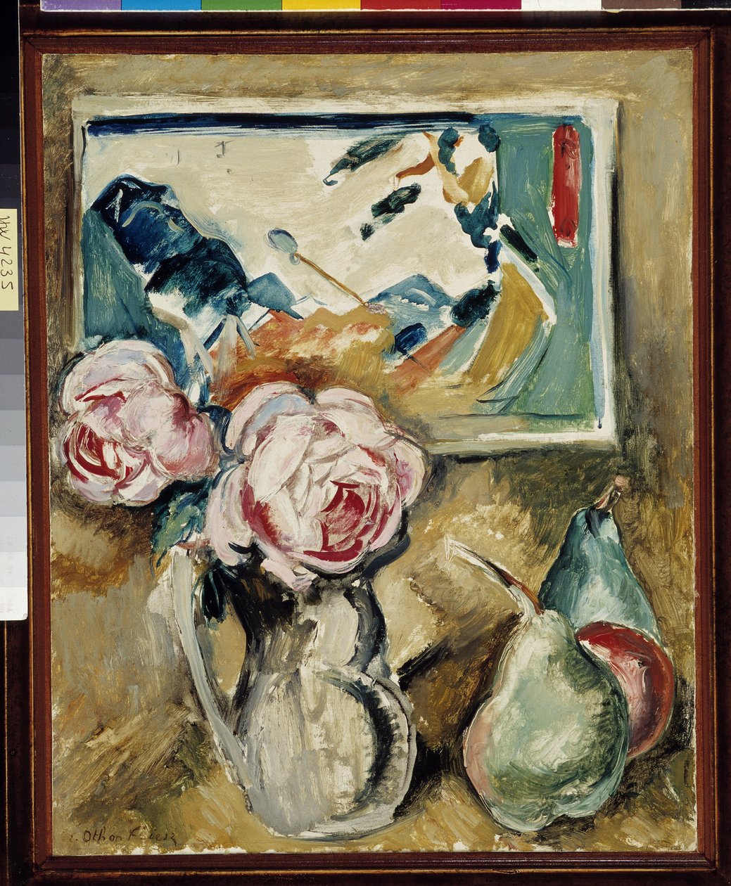Fawn stilleben på maleriet "Valmuemarken" af Achille Emile Othon Friesz