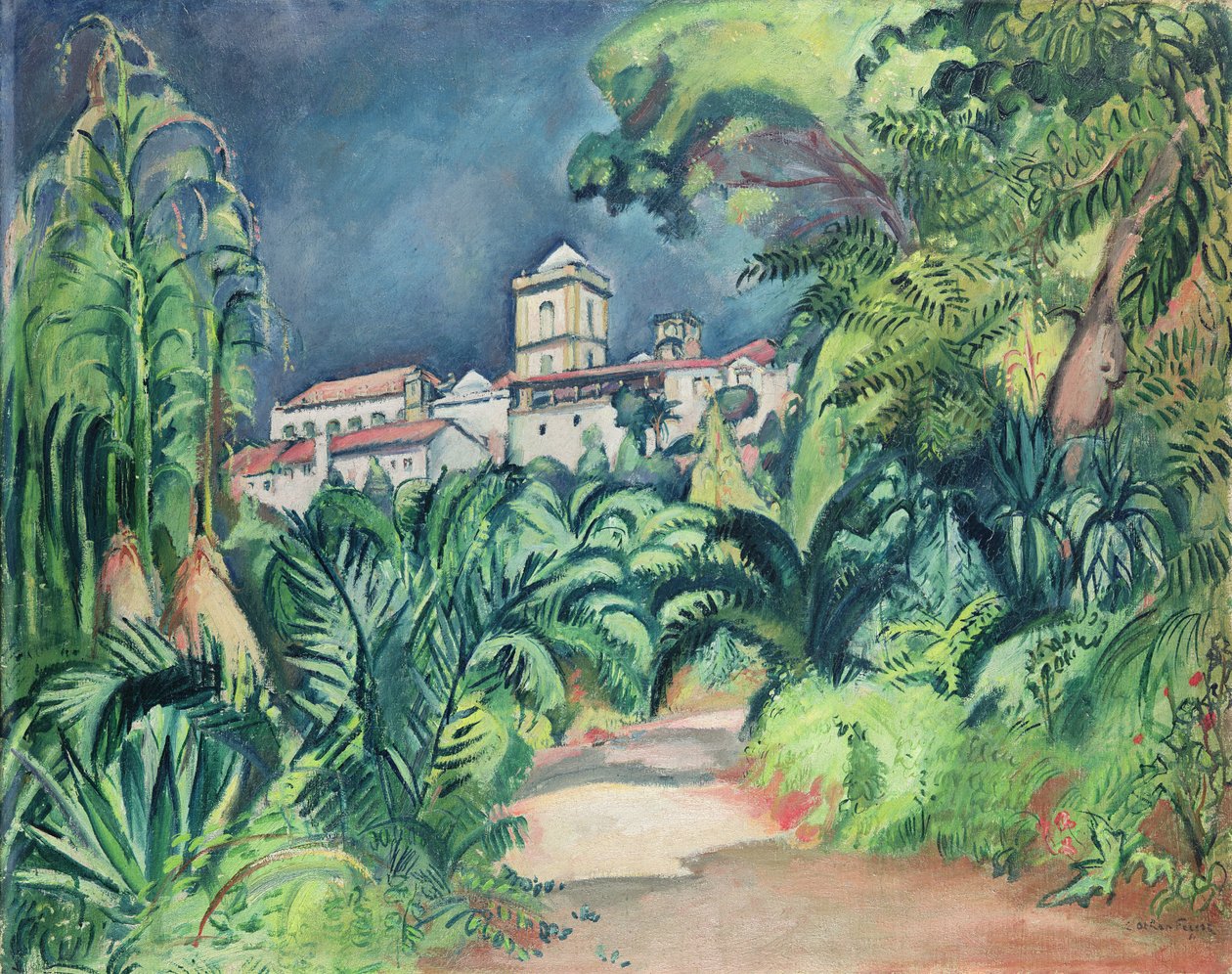 Haverne ved universitetet i Coimbra, Portugal af Achille Emile Othon Friesz