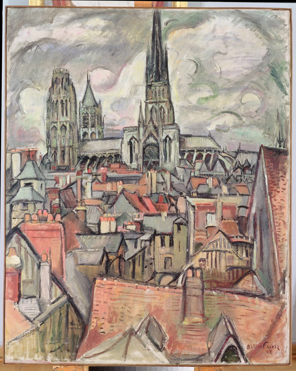 Tage og katedralen i Rouen af Achille Emile Othon Friesz