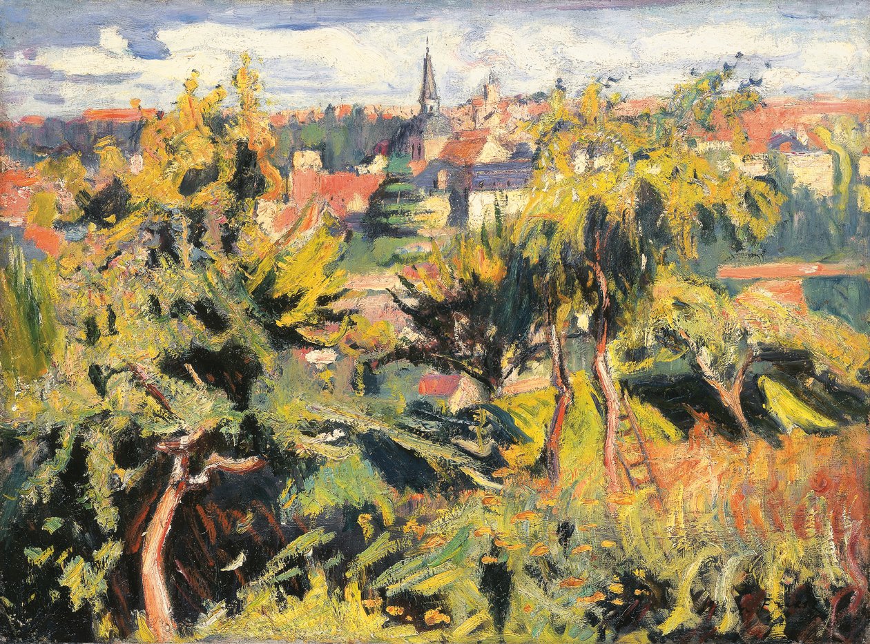 Lille by bag træer af Achille Emile Othon Friesz