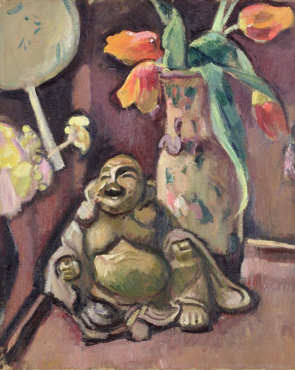 Stilleben med en Buddha-statuette af Achille Emile Othon Friesz