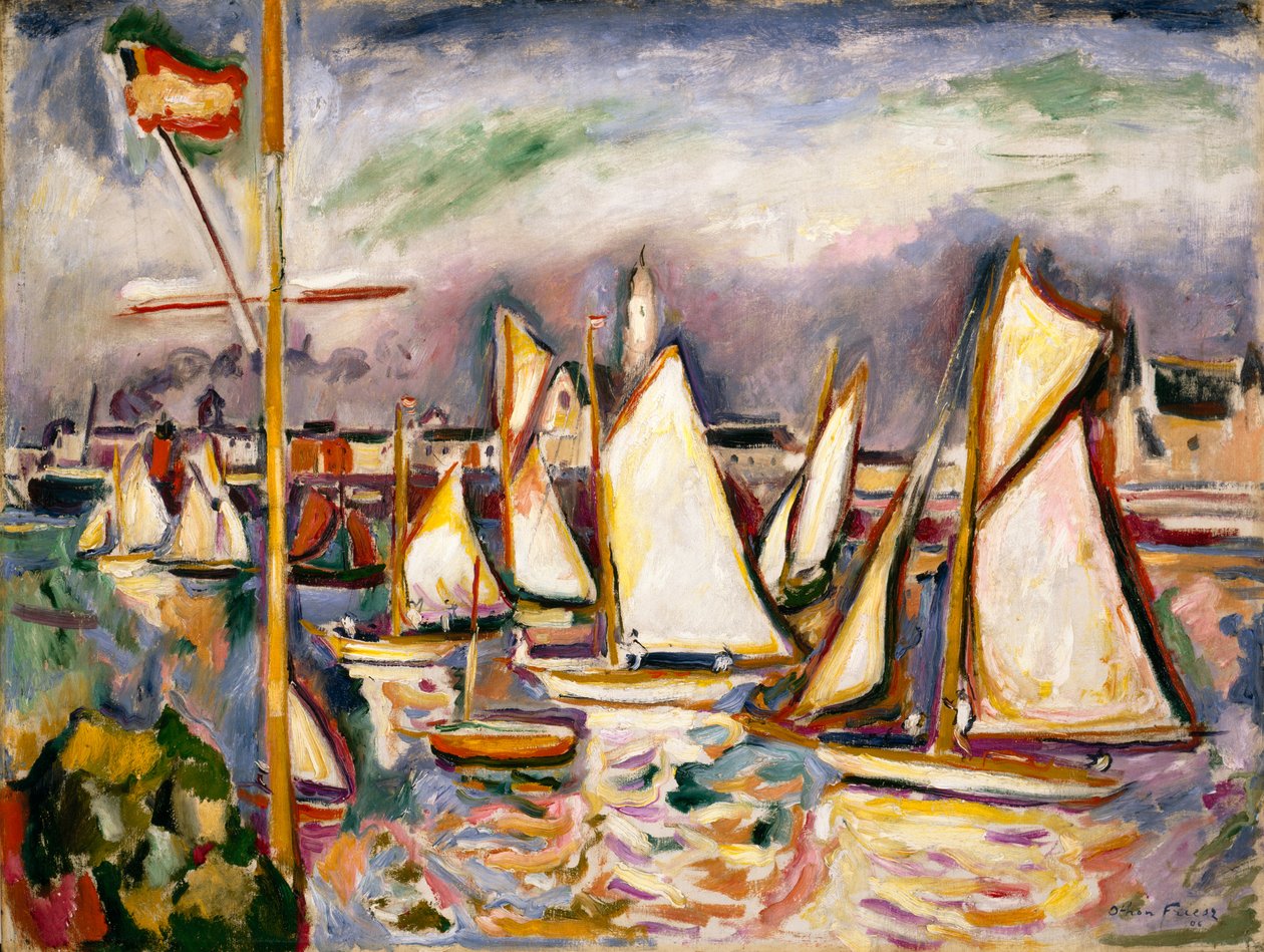 Regattaen i Antwerpen af Achille Emile Othon Friesz