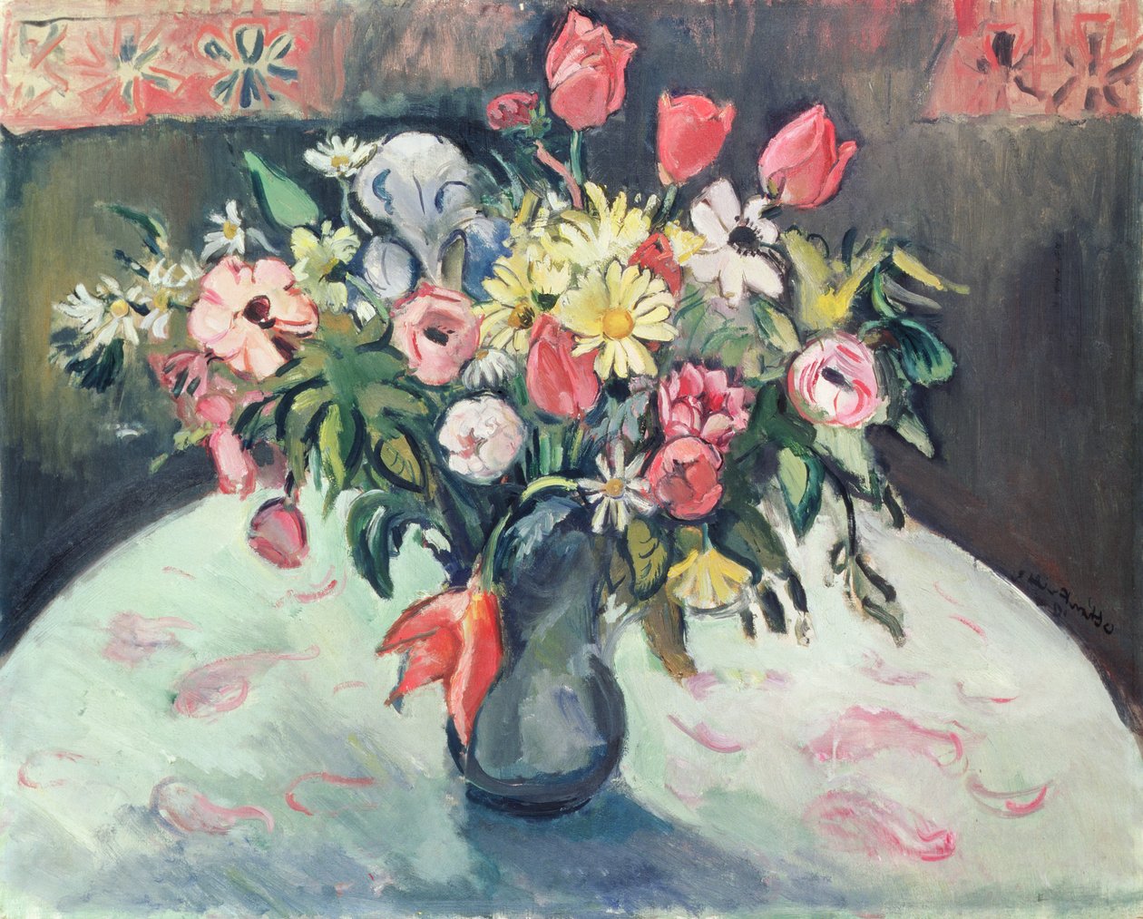 Tulipaner og Margueritter af Achille Emile Othon Friesz
