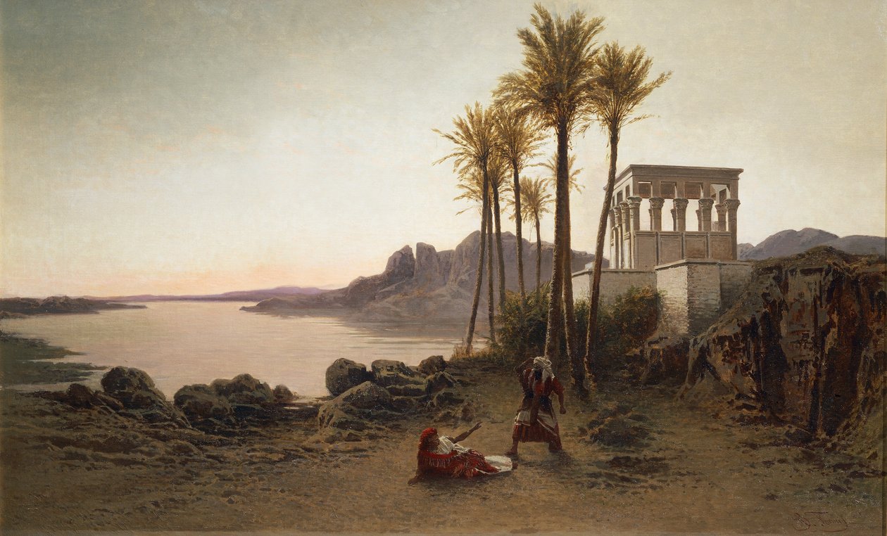 Scene fra Aida af Giuseppe Verdi, maleri af Achilles Formis (1832-1906), Italien af Achille Formis Befani