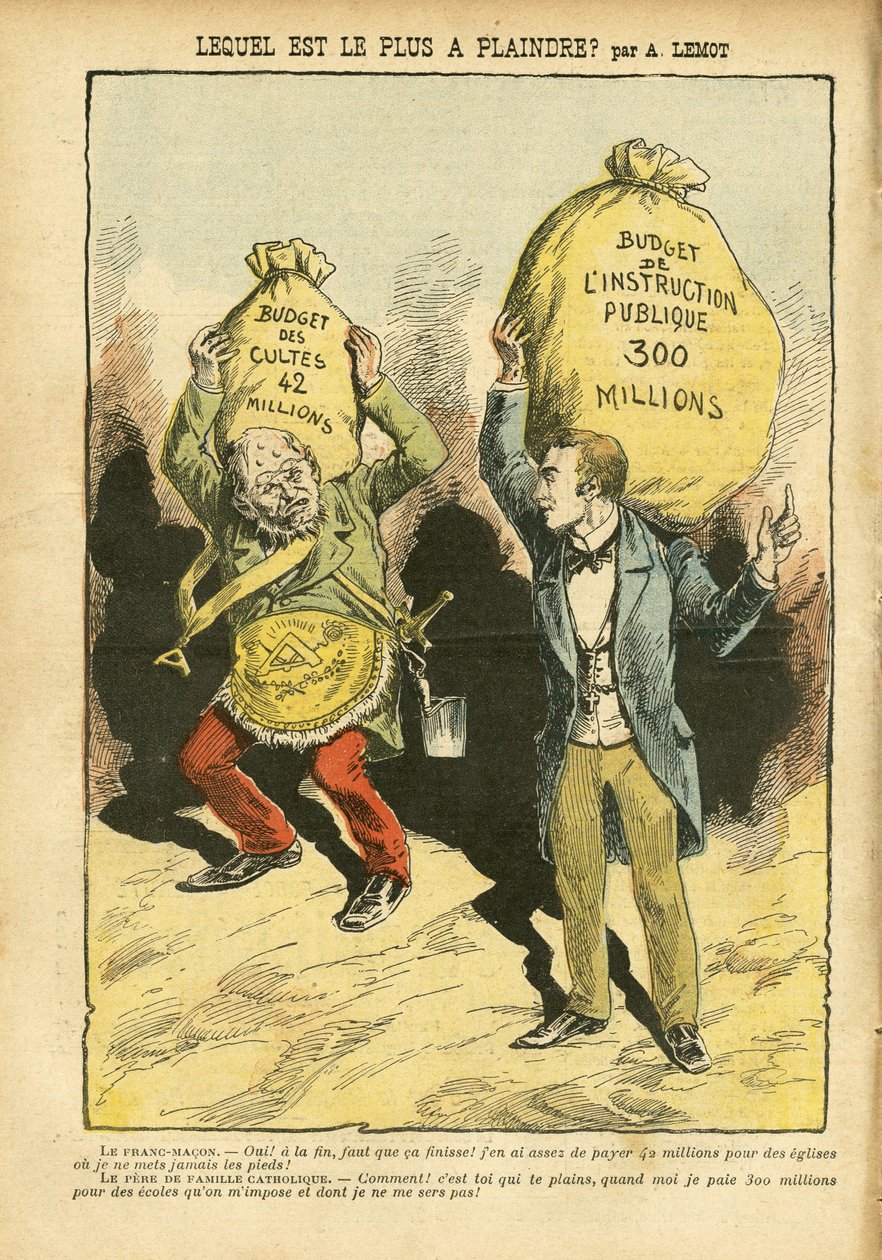 Illustration af Achille Lemot (1846-1909) i Le Pelerin af Achille Lemot