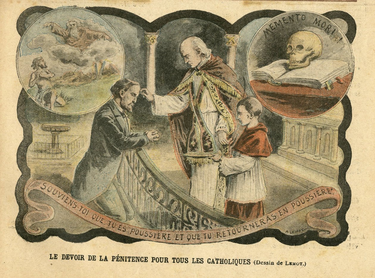 Illustration af Achille Lemot (1846-1909) i Le Pelerin af Achille Lemot